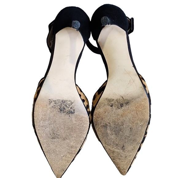 14th & Union Real Fur Printed Calf Hair Heels - 8.5M - Picture 9 of 9